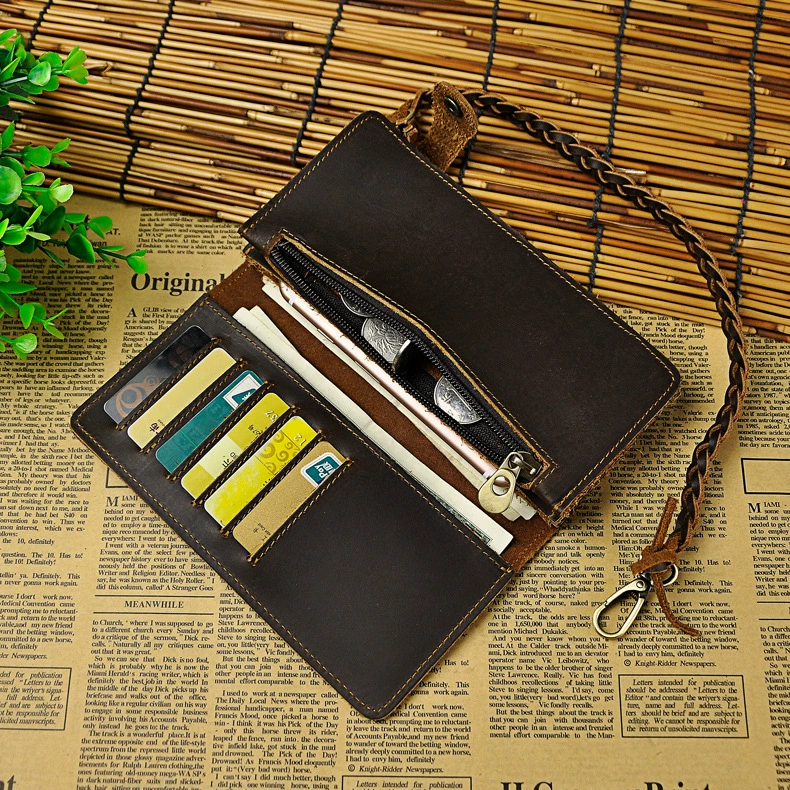 (Cross-border trading), leather retro bracelet, long wallet