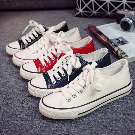 2024 Spring Fubu A01 Basic Evergreen Canvas Shoes Women's Vulcanized Rubber Shoes Student Cloth Shoes Low-Cut Shallow Shoes