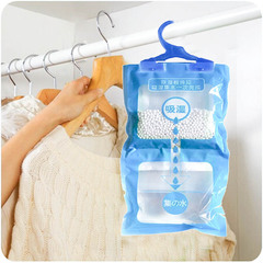 Creative hanging wardrobe dehumidifier, moisture absorber, anti-humidity wardrobe hanger bag, mold prevention