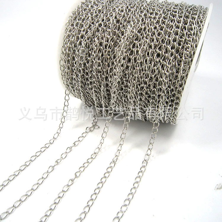 Single buckle chain jewelry extension chain diy accessories clothing baby clothes decorative chain can be added as color-preserving iron tail chain