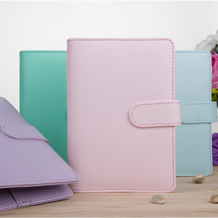 South Korea Creative Handbook Macaron Notepad Loose-leaf Notebook Handbook A5A6 Can Add logo