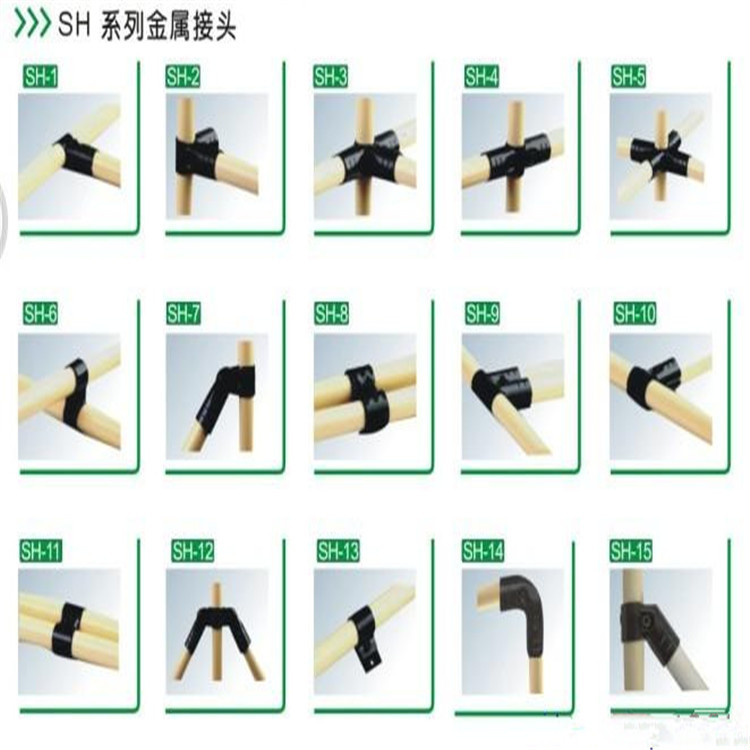 线棒管接件接头连接件复合管固定紧固件28mm精益管连接件批发定制