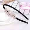 Headband with bow, metal hairpins, accessory, non-slip hairgrip, Korean style, wholesale