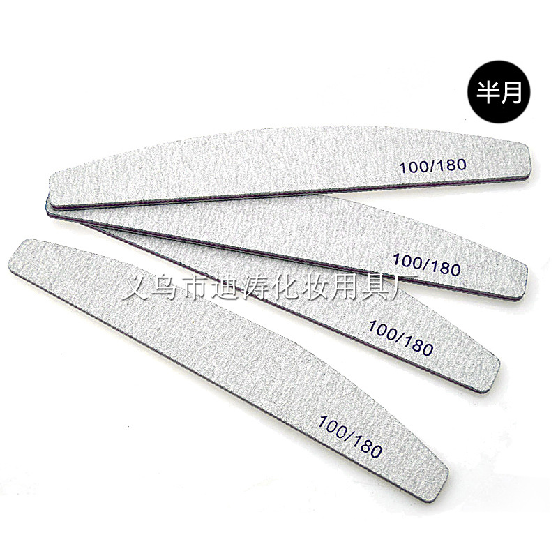 Sólo impreso digital lima de uñas de diamante gris y blanco tira de frotamiento de doble cara Corazón púrpura con dientes tira de pulido dientes de Corazón púrpura que forma el pulido