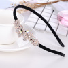 Headband with bow, metal hairpins, accessory, non-slip hairgrip, Korean style, wholesale