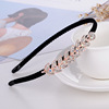 Headband with bow, metal hairpins, accessory, non-slip hairgrip, Korean style, wholesale