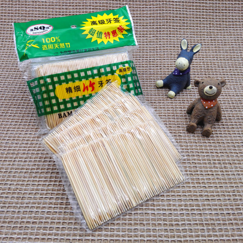 D1343 fino palillo de bambú después de las comidas palillo de dientes de bambú hilo dental Yiwu 2 yuanes dos yuanes tienda al por mayor