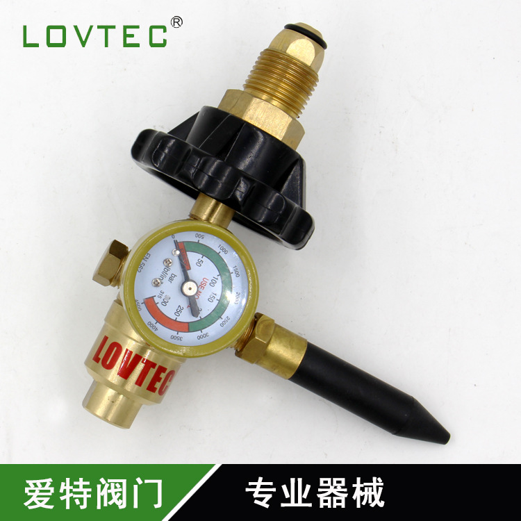 气体充气减压器厂家供应充气阀氮气充气炬气球充气阀带手轮减压器