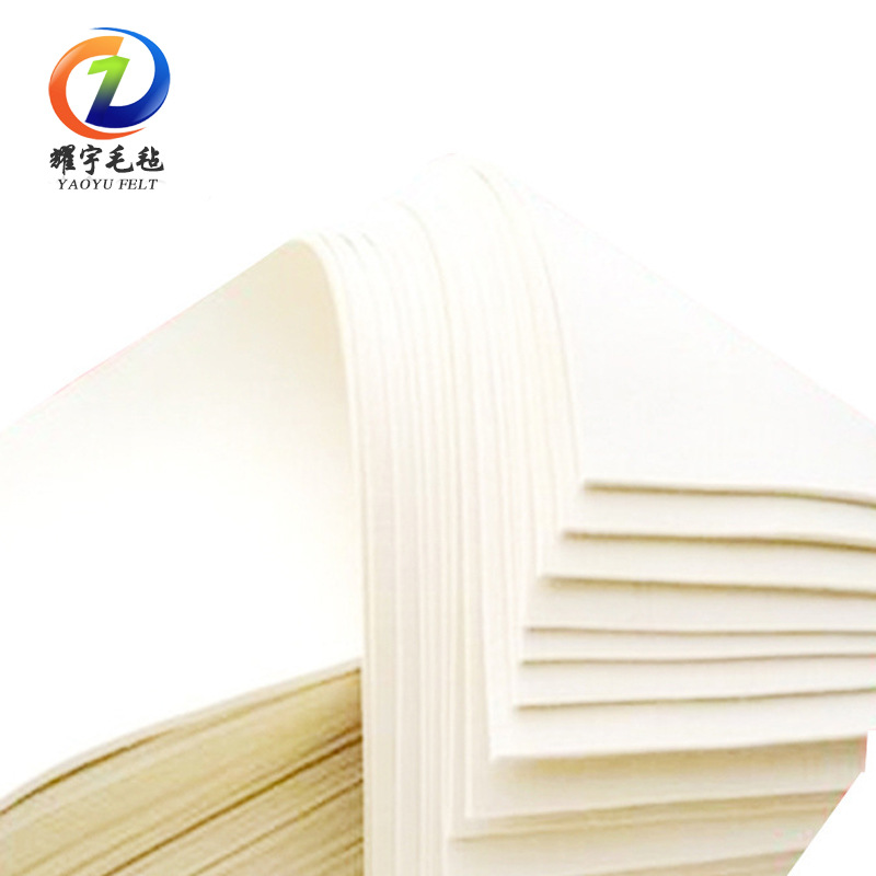 高密度工业细白毛毡  细白工业机制羊毛毡