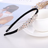 Headband with bow, metal hairpins, accessory, non-slip hairgrip, Korean style, wholesale