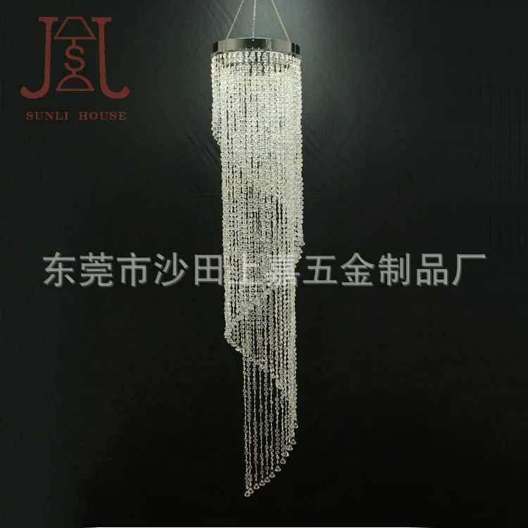 Свадебная декора chandelier imitation crystal AB цвет, симфония соединённые бусины спиральная декоративная люстра