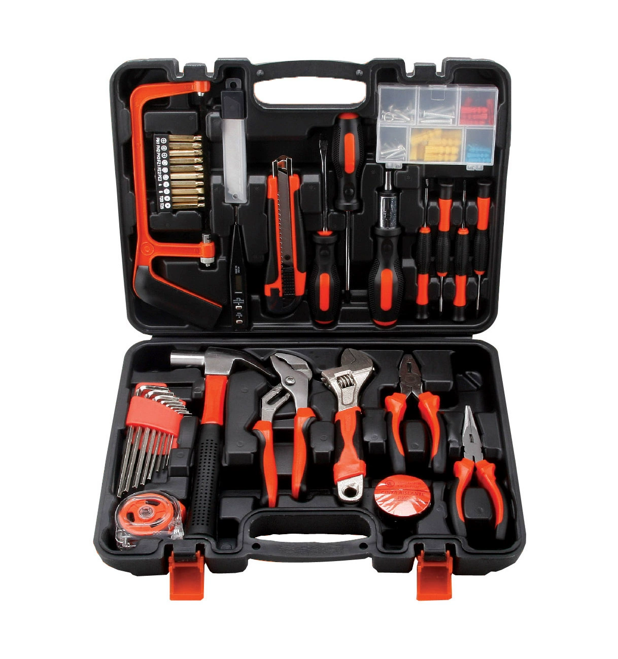 Handheld Carpentry Tool Set, Universal 120-Piece, Cordless Drill & Hard Case