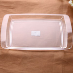 厂家供应亚克力方形透明托盘家用酱料瓶托盘酒店厨房用品