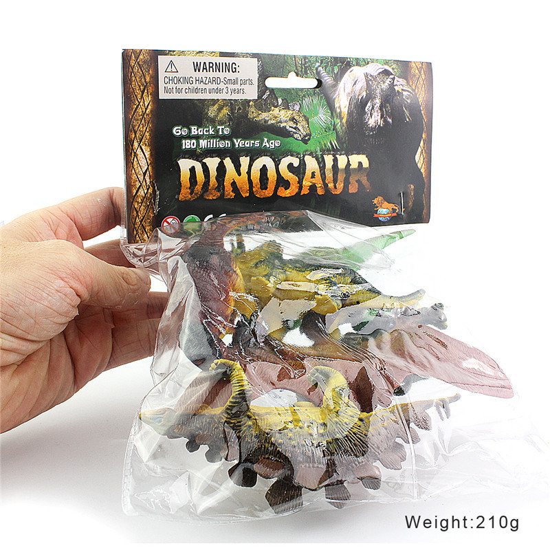 Modelo de dinosaurio de simulación transfronteriza, juguete de dinosaurio en bolsas, modelo de juego de dinosaurios, juguetes educativos para niños