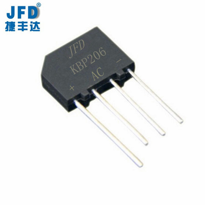 KBP206  整流桥堆  2A  600V  扁桥