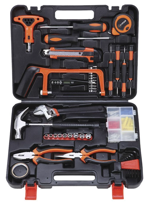 Handheld Carpentry Tool Set, Universal 120-Piece, Cordless Drill & Hard Case