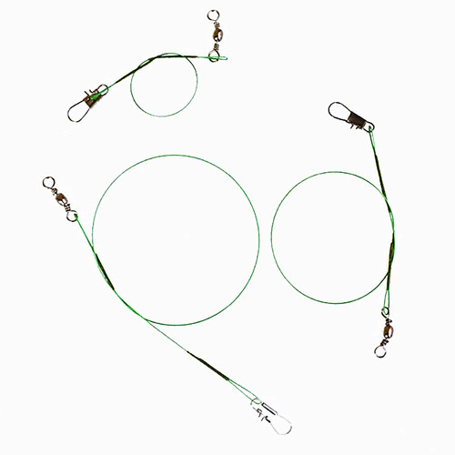 Lure bite-proof wire leader with swivel pin soft steel leader fishing gear accessories