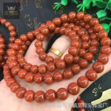 产地货源 天然保真九口南红玛瑙佛珠 南红文玩佛珠批发 满色满肉