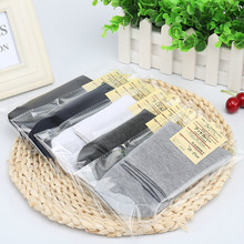 厂家批发纯色休闲中筒男袜足浴袜涤棉袜子淘宝礼品男士袜独立包装