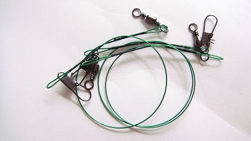 Lure bite-proof wire leader with swivel pin soft steel leader fishing gear accessories