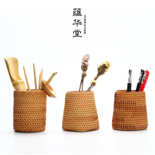 越南手工藤编茶道六君子 茶夹茶勺茶针茶匙竹制茶具茶道零配