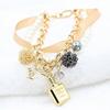 Perfume, decorations, jewelry from pearl, hair band with bow, crystal bracelet, Korean style, new collection, wholesale