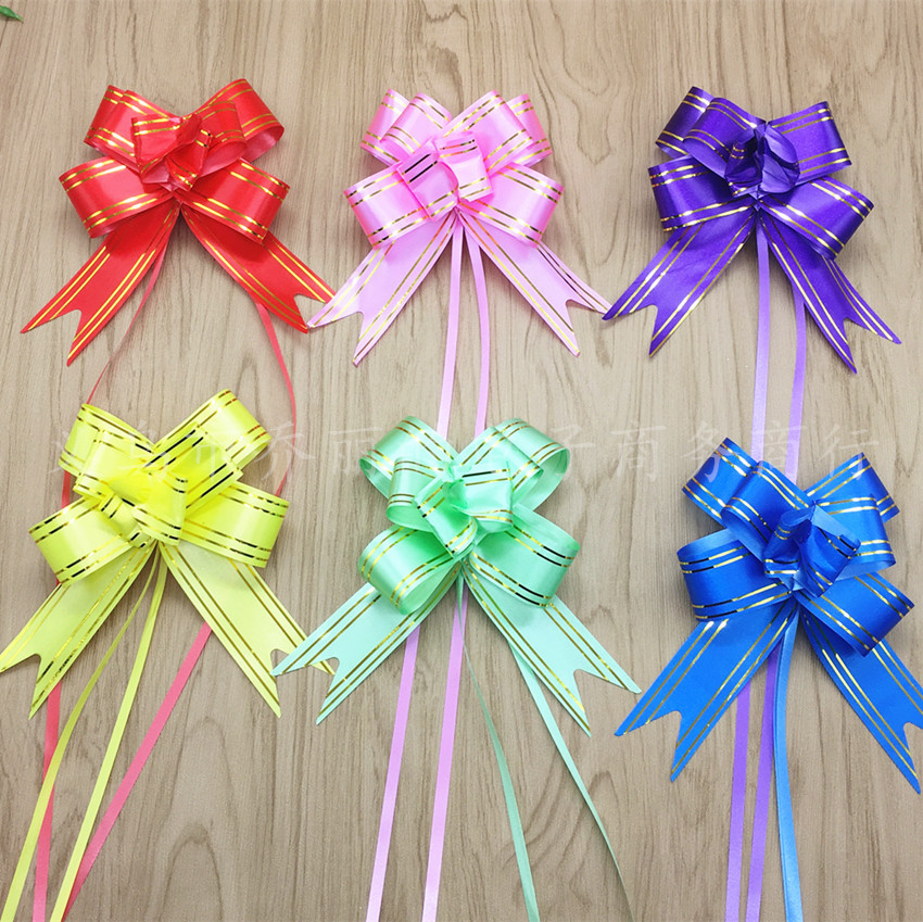 15mm arco mano tire flor Boda boda decoración del coche tamaño pequeño embalaje de regalo cordón cinta al por mayor