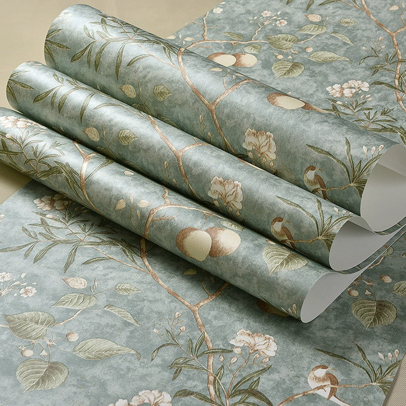 Three-dimensional country wallpaper non-woven 53×1000 cm, American style, multi-color options