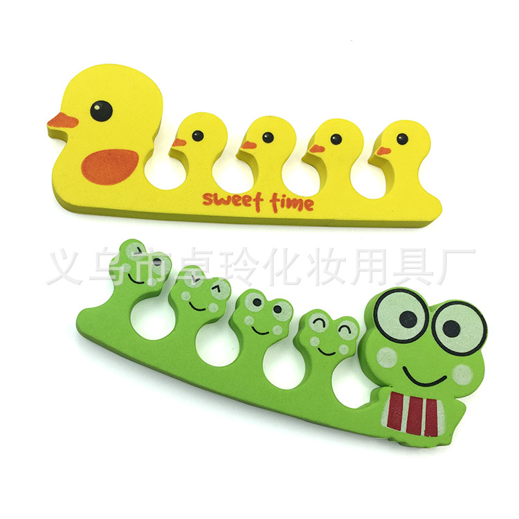 Duck dedo separador animal lindo Dedo de algodón fijo clavo/dedo del pie artefacto suministro directo de fábrica