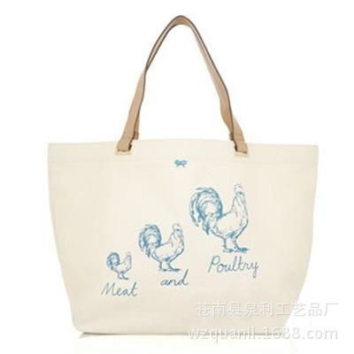 厂家批发大容量环保手提帆布袋横款印花广告购物棉布袋可印logo