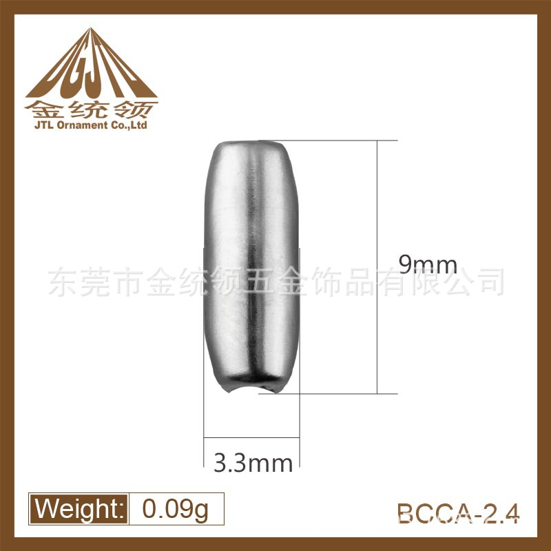 Dongguan fábrica venta al por mayor de acero inoxidable talón cintura hebilla de cadena de cuentas Accesorios