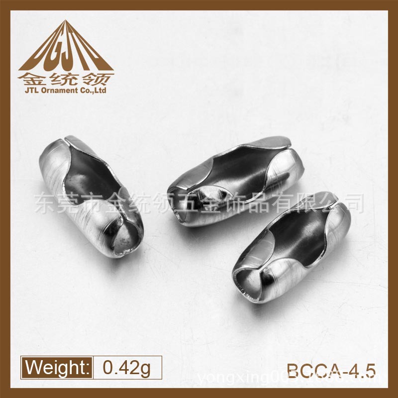 Dongguan fábrica venta al por mayor de acero inoxidable talón cintura hebilla de cadena de cuentas Accesorios