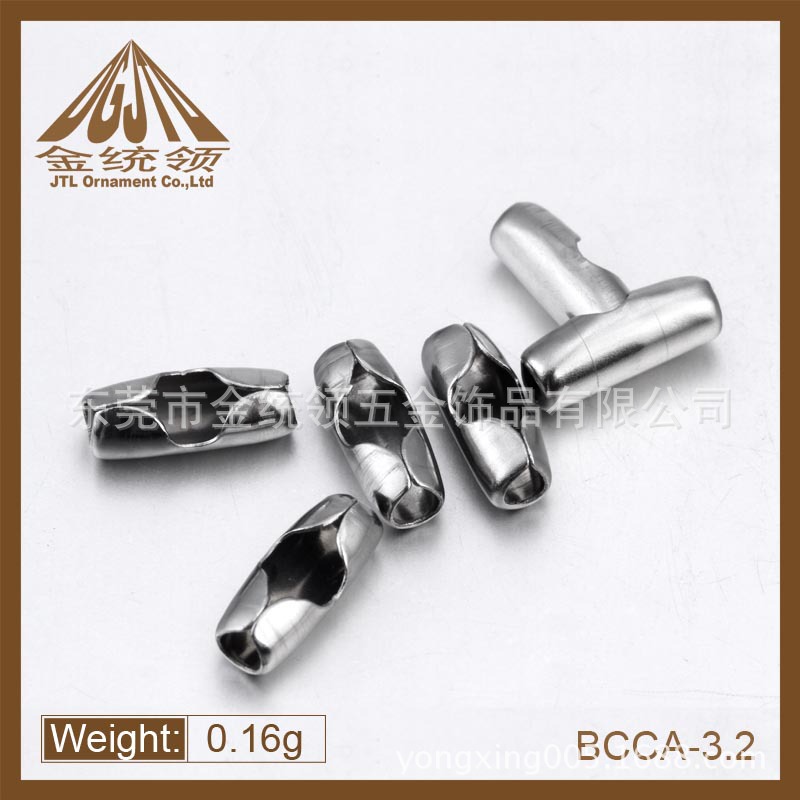 Dongguan fábrica venta al por mayor de acero inoxidable talón cintura hebilla de cadena de cuentas Accesorios