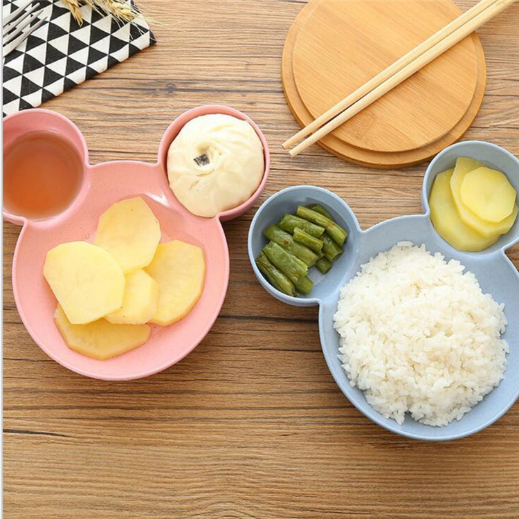 Plastic cartoon dinner plate for feeding for home use