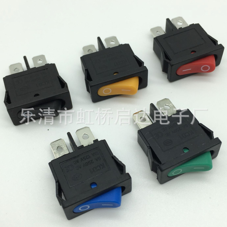 供应船型开关KCD1-110薄船型开关 9.5*21MM翘板电源开关