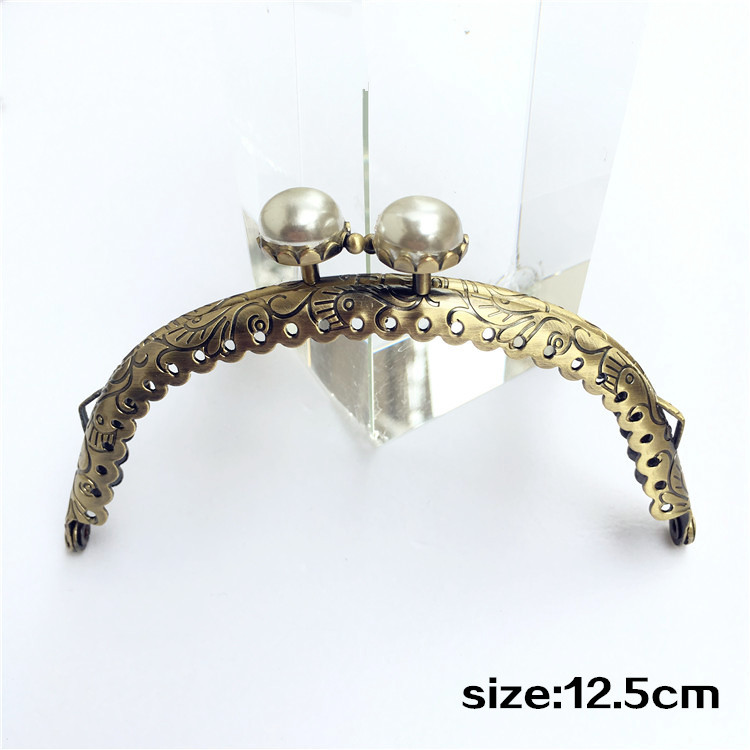 Sin stock: 8.5CM 10.5CM 12.5CM arco dragón-fénix encaje cabeza de loto de pan cuentas de oro cabeza de caramelo