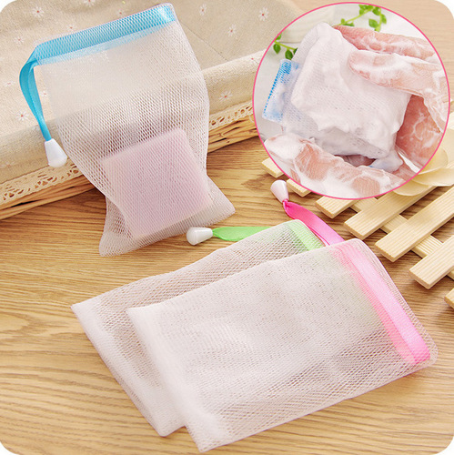 Japanese popular handmade soap cleansing foaming net, gentle and delicate facial cleansing foaming net can be added
