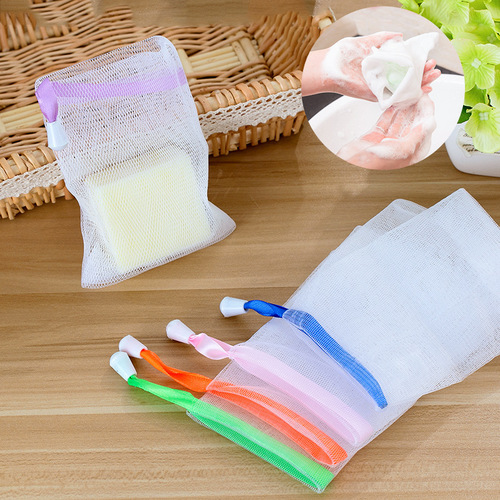 Japanese popular handmade soap cleansing foaming net, gentle and delicate facial cleansing foaming net can be added