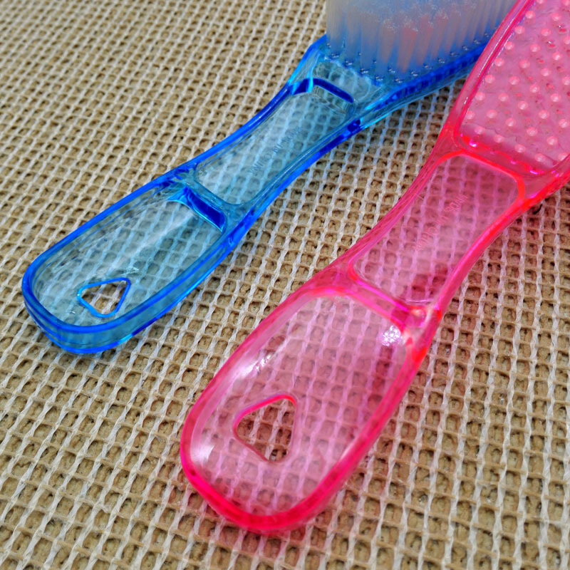 D2322 mango transparente cepillo de zapatos piel suave cepillo de lavandería cepillo de limpieza cepillo multifuncional creativo cepillo transparente Yiwu