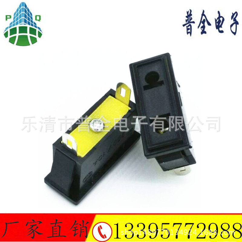 AC电源插座2孔AC插座AC-10 2孔卡式机箱机柜桌面插座桌面插座