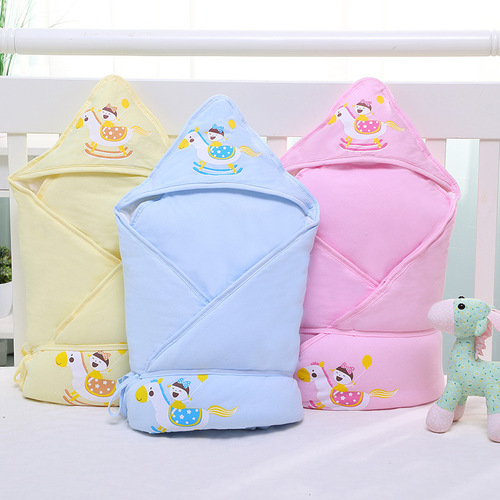 Manufacturer wholesale sunshine chrysanthemum baby newborn blanket baby thickened autumn and winter baby blanket cartoon Trojan horse blanket