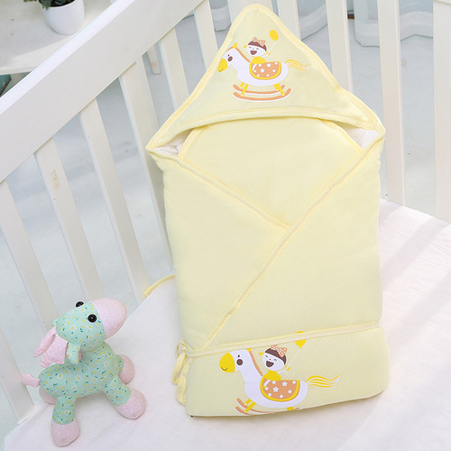 Manufacturer wholesale sunshine chrysanthemum baby newborn blanket baby thickened autumn and winter baby blanket cartoon Trojan horse blanket