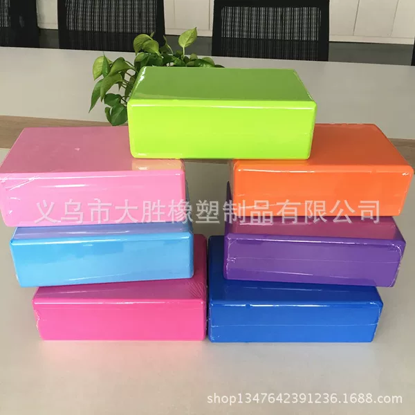Manufacturer Wholesale In-Stock Colorful Eva Foam Yoga Blocks Fitness and Beauty Exercise Aids