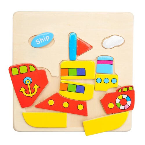 3D three-dimensional color children's early education educational toys three-dimensional animal puzzle cartoon traffic car insect puzzle
