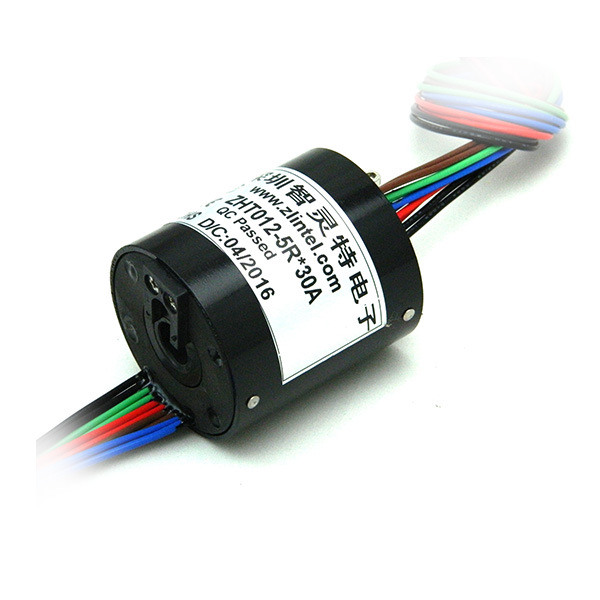 通孔径25mm 360度旋转不缠线 密封防水全金属导电旋转滑环1个起批