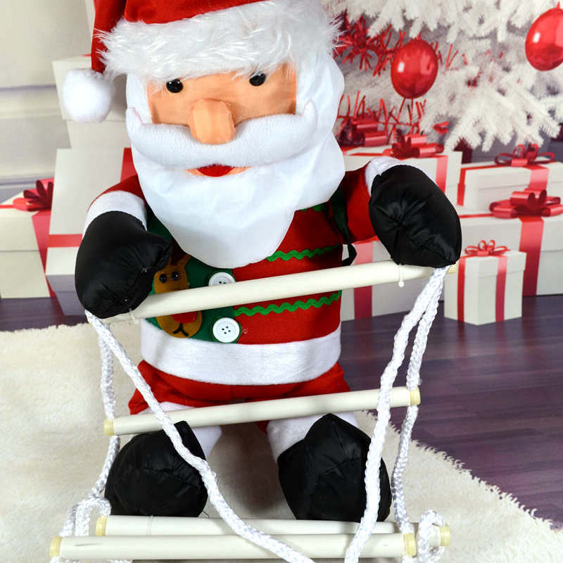 Amazon nuevo 60cm escalera Santa Claus muñeca colgante Santa Claus colgante ventas directas de la fábrica