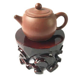 实木质根雕泰山奇玉观赏石头奇石底座可挖槽石头圆形木底座特价