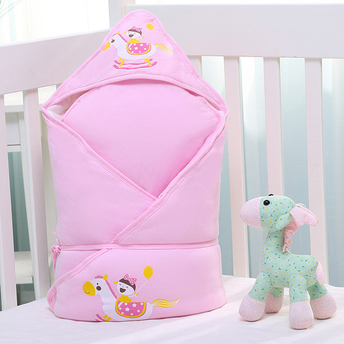 Manufacturer wholesale sunshine chrysanthemum baby newborn blanket baby thickened autumn and winter baby blanket cartoon Trojan horse blanket