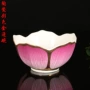 圆通金边陶瓷莲花碗