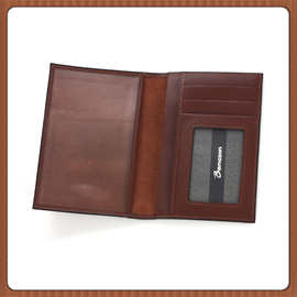 外贸复古男士旅行机票卡夹真皮牛皮护照卡包护照卡套定 做LOGO